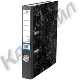 Пaпкa-регистратор OfficeSpace® 70мм, мрамор, черная